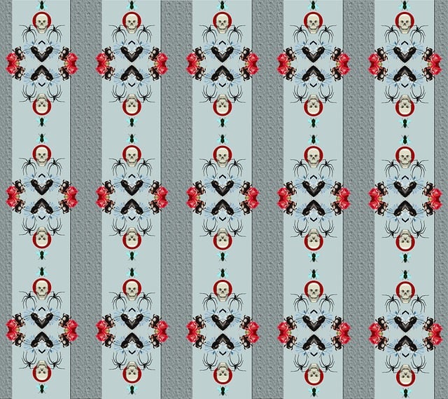 Free pattern retro halloween illustration