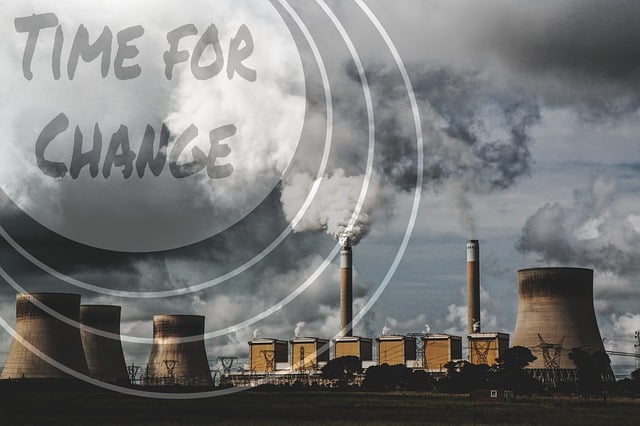 Free time for change time for a change power plant illustration