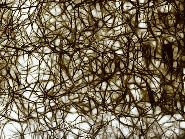 Free neurons brain cells imitation illustration