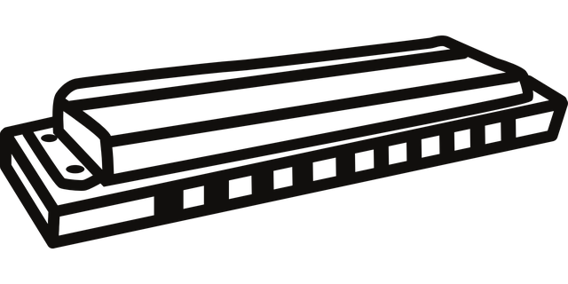 Free harmonica mouth organ music illustration