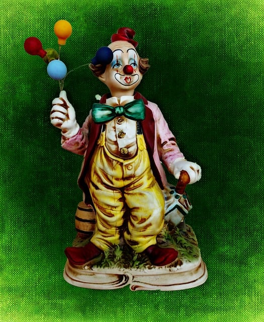 Free clown fun date of birth illustration