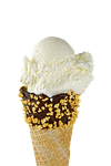 ice, ice cream cone, sweet dish