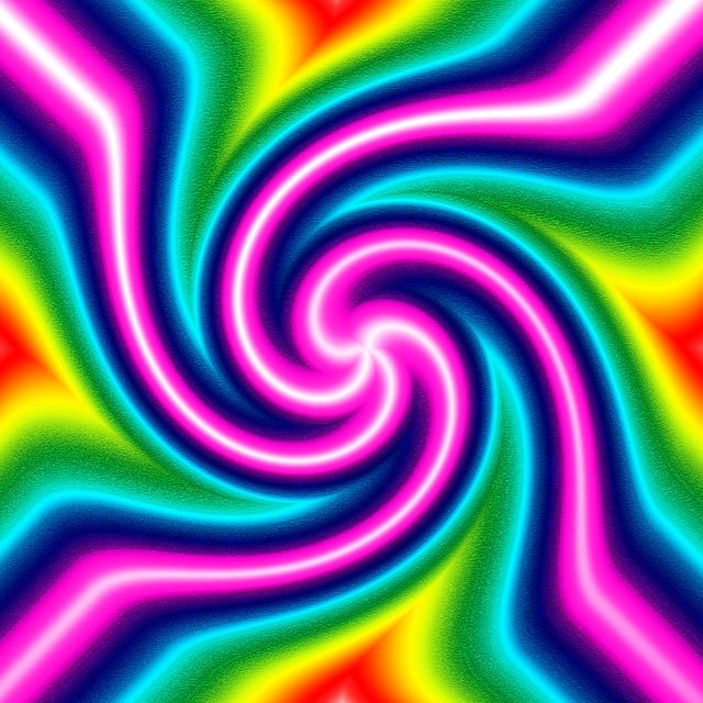Free rainbow background green illustration
