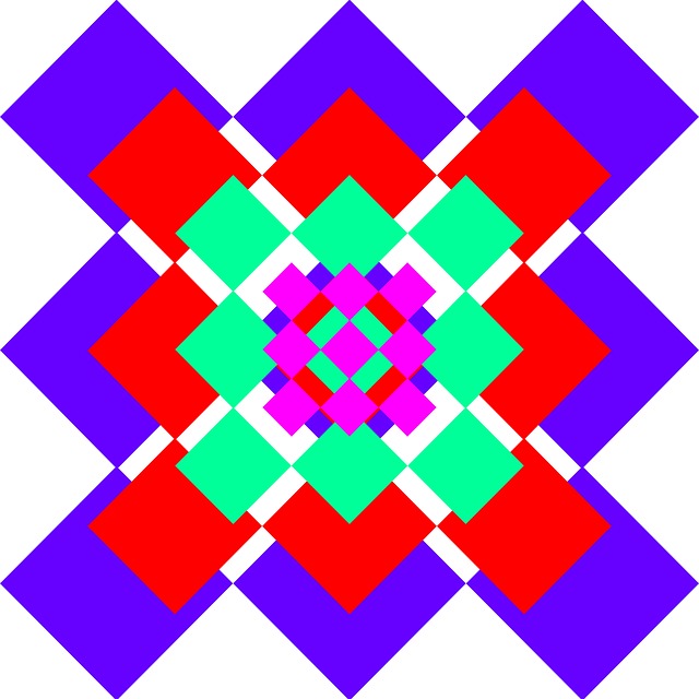 Free square colors background illustration