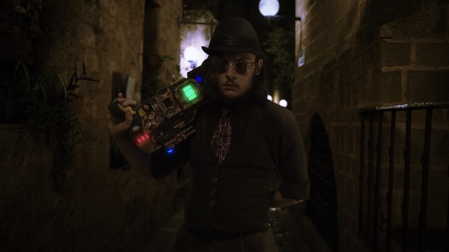 Steampunk, Punk, Nacht, Scifi, Cyberpunk