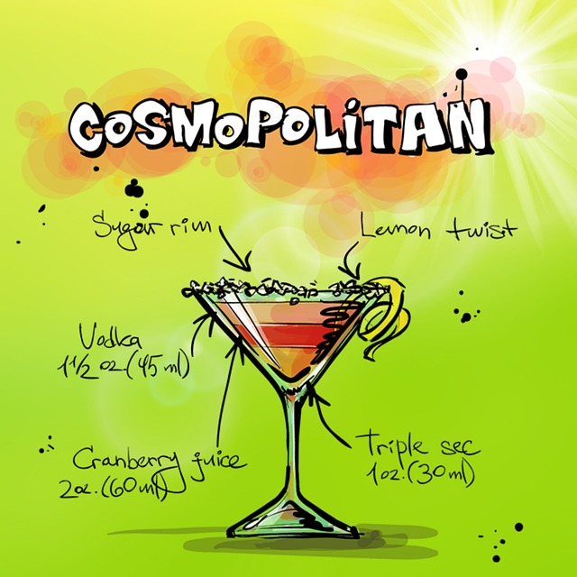Kosmopolitisk, Cocktail, Drikke, Alkohol