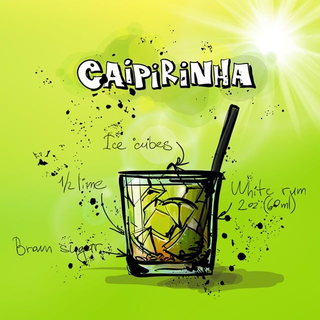 Download free HD stock image of Caipirinha Cocktail Free caipirinha cocktail drink illustration
