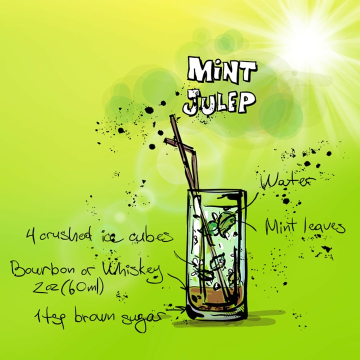 Download Mint Julep, Cocktail, Drink. Royalty-Free Stock Illustration