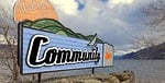 note, town sign, community