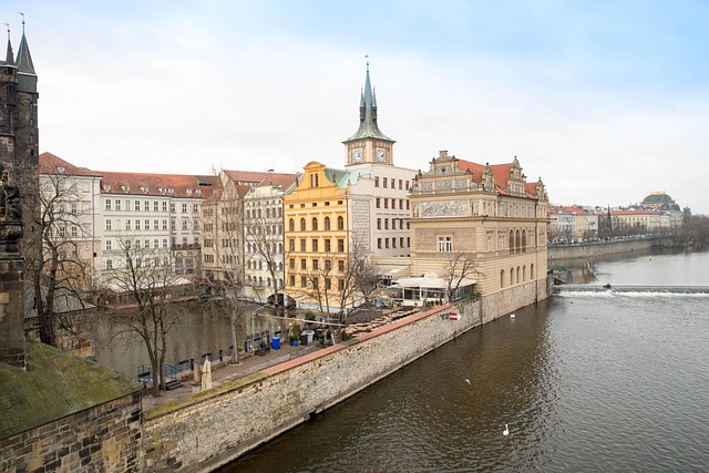 Praha, Historické Centrum, Břeh Řeky