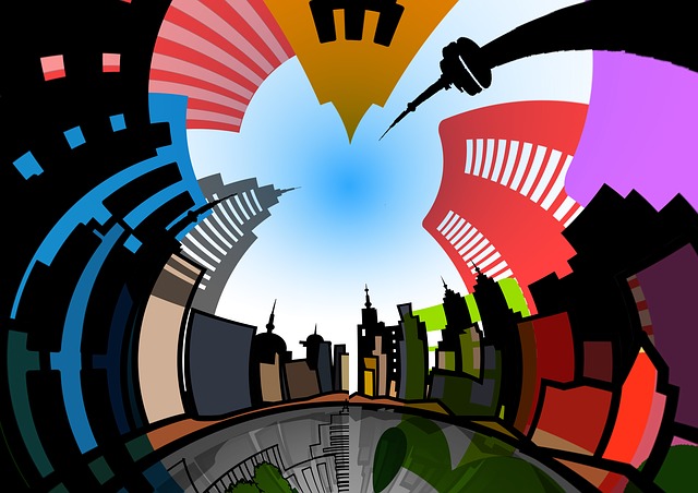 Free architecture city house illustration