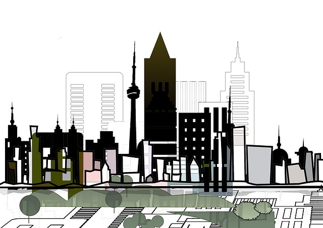 Free architecture city house illustration