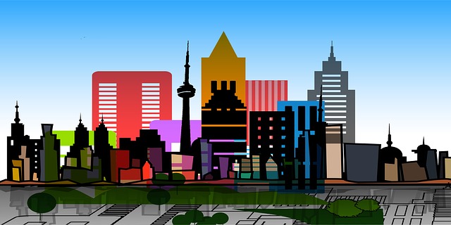 Free architecture city house illustration