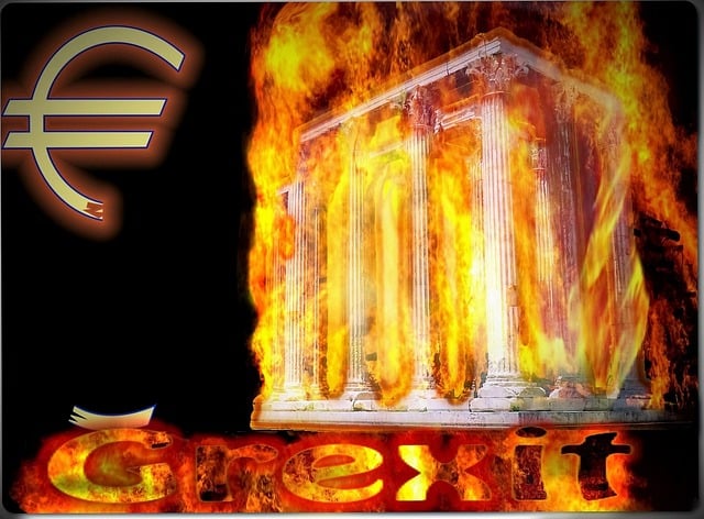 Free euro greece crisis illustration