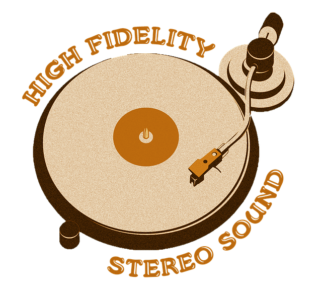 Free music turntable sound illustration