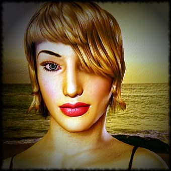 Free Beautiful Beach illustration and picture