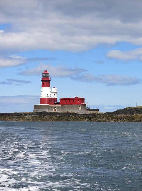 Free Longstone Lighthouse photo and picture