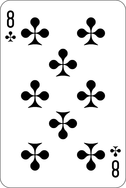 Free clubs eight deck vector