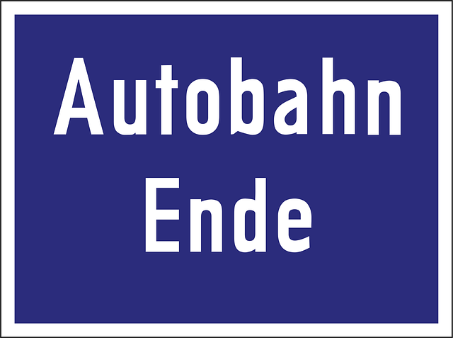 Free highway end road sign vector