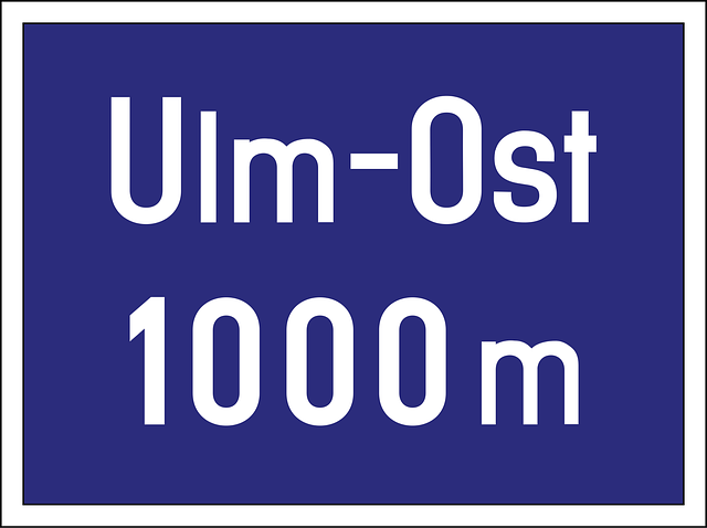 Free autobahn road sign exit vector