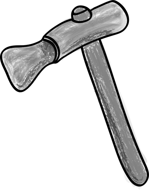 Free axe primitive paleolithic vector