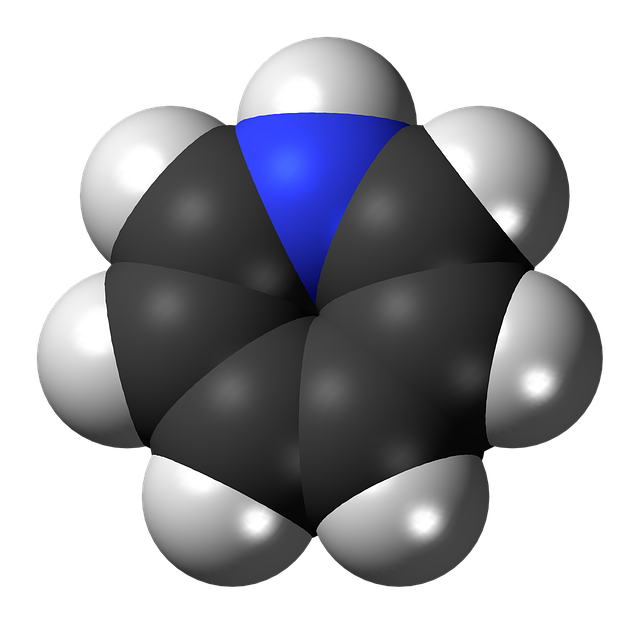 Free azepine nitrogen heterocycle illustration