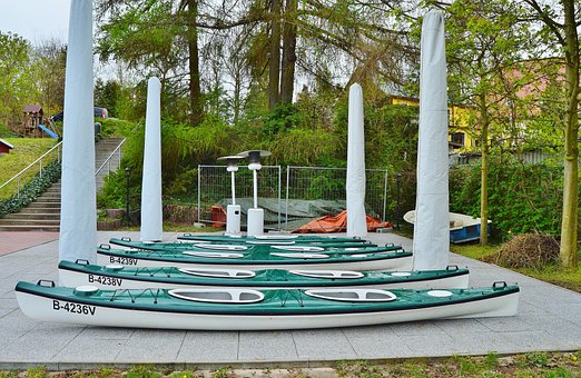 Kajak, Station, Wassersport, Kanu