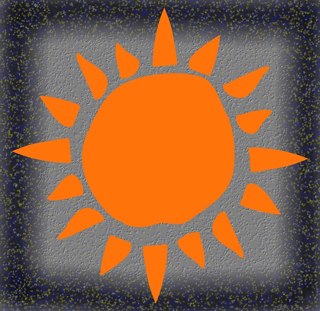 Free sun summer nature illustration