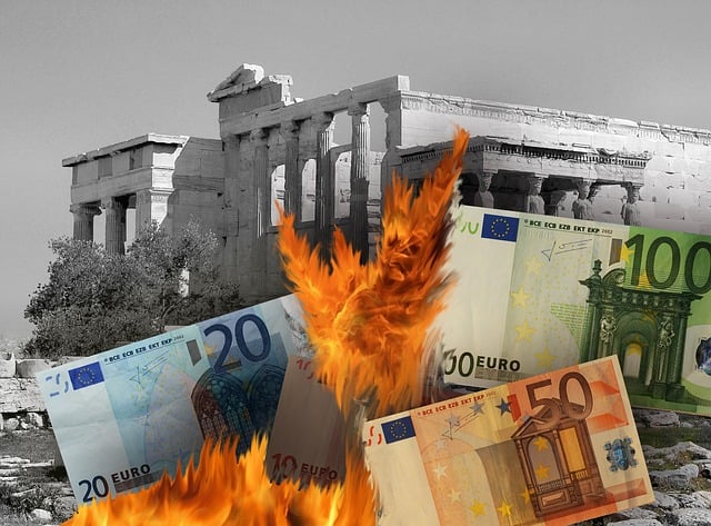 Free euro greece euro crisis illustration