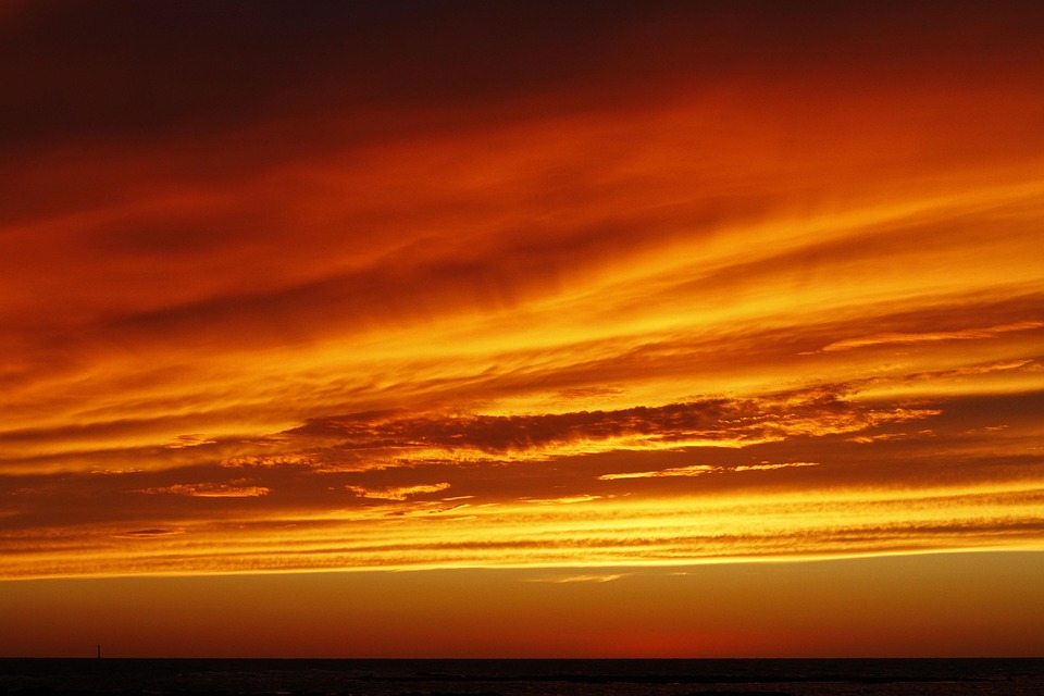Cielo Atardecer Rojo - Foto gratis en Pixabay