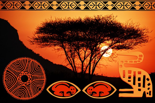 Free africa safari summer illustration