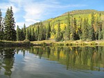 tucker's pond, lake, mountain