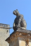 stone statue, monster, chateau des milandes