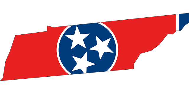 Tennessee, Kart, Usa, Stat
