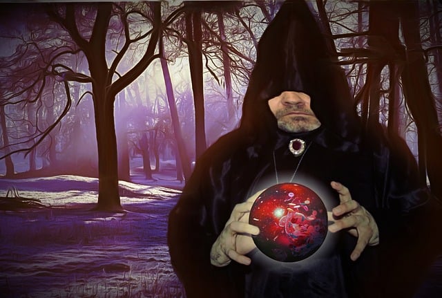 Free magician forest man illustration