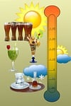 thermometer, cold, hot