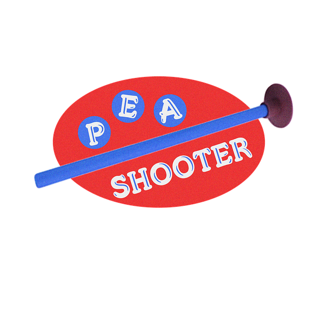 Free pea shooter toy illustration
