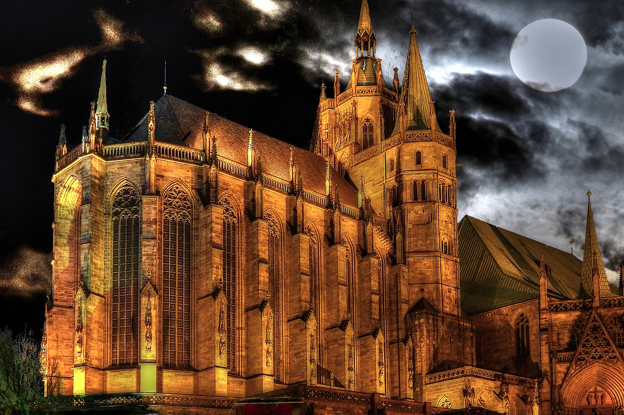Download free HD stock image of Thuringia Erfurt Free thuringia erfurt dom illustration