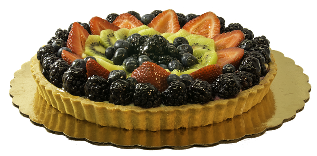Free fruit tart dessert illustration