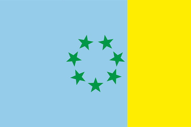 Free canary islands flag vexillology vector