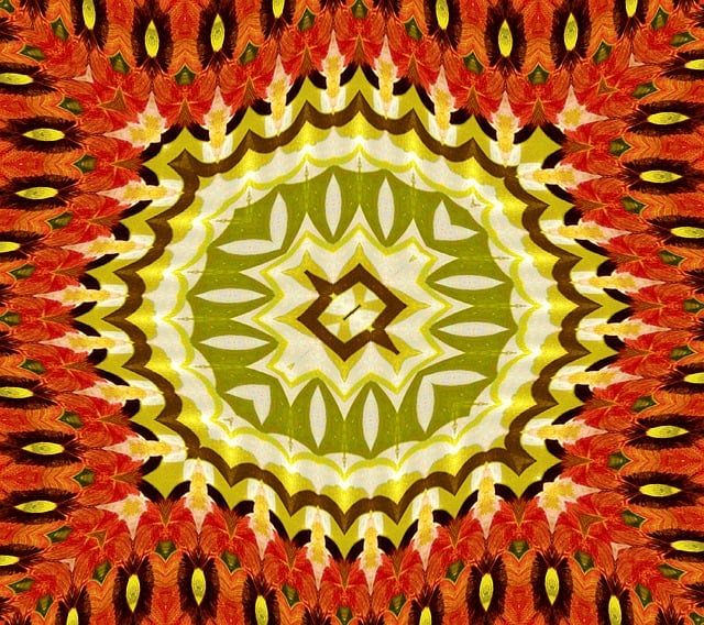 Free tribal art blanket rug illustration