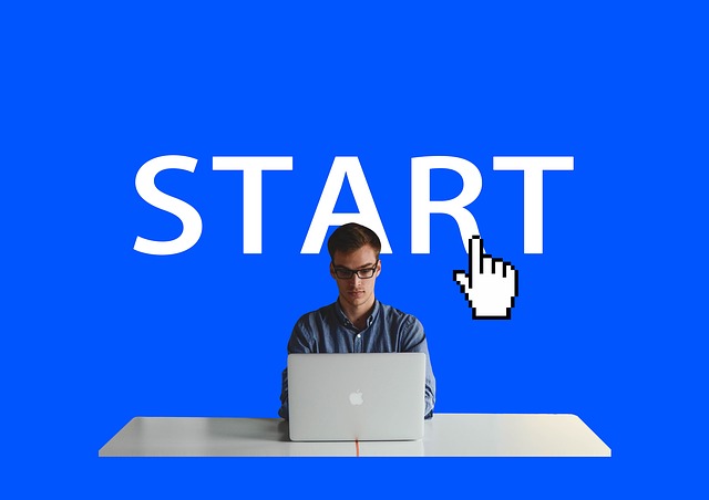 Free entrepreneur begin start-up illustration