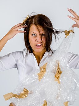 Office, Packaging, Tape, Frustration