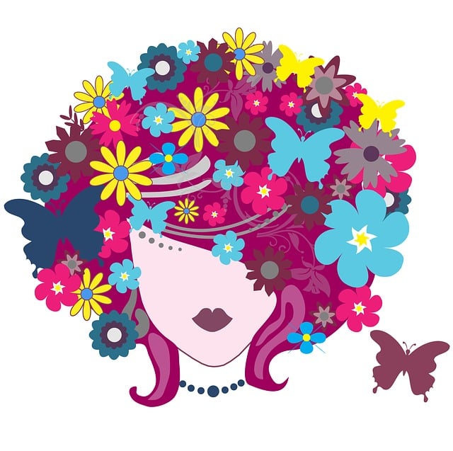 Free woman female hair illustration