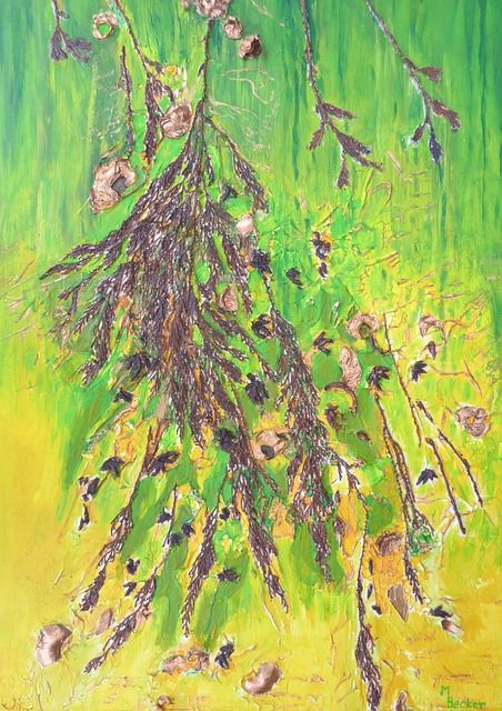 Blätter, Kunst, Baum, Herbst, Zweige