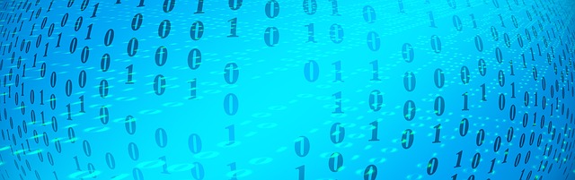 Free banner header binary illustration