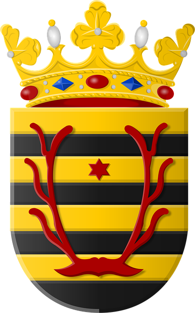 Free bemelen coat of arms heraldry vector