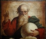 benediction of god the father, painting, canvas