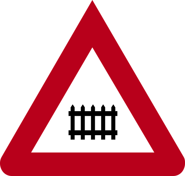 Free road sign railway crossing germany illustration