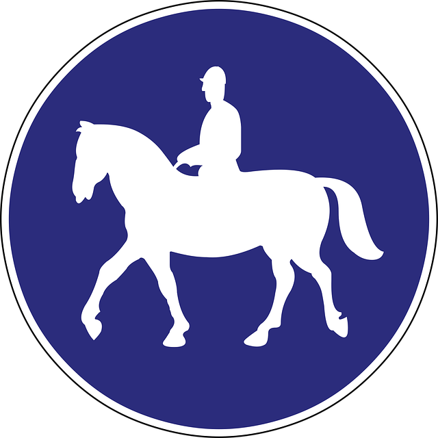 Free bridlepath bridle way road sign vector